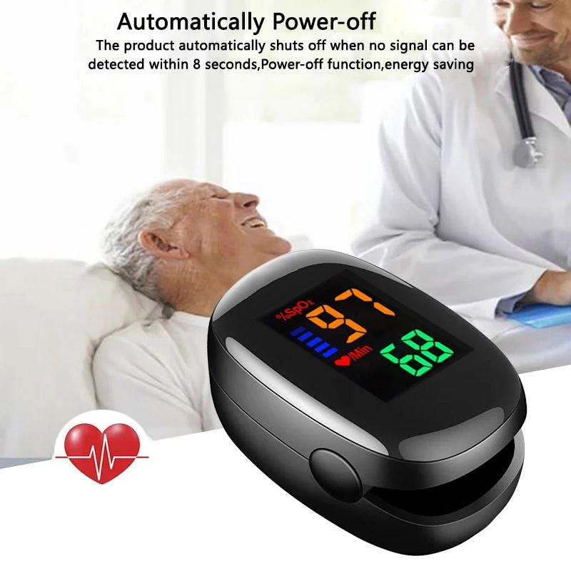Adult oximretro digital Pulse oximeter Medical Fingertip blood oxygen saturation detector clip SpO2 PR Monitor