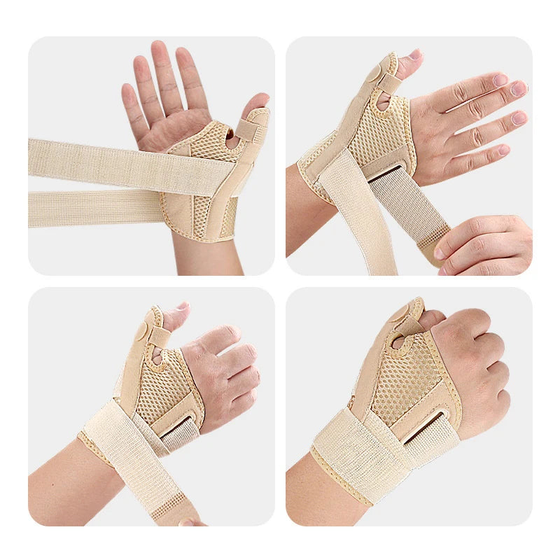 1Pc Thumb Support Brace Adjustable Wrist Thumb Stabilizer Immobilizer Trigger Thumbs Support Braces Flexible Splint Wrist