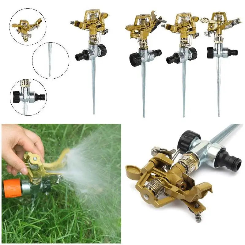 Garden Sprinkler 360° Rotation Irrigation Watering System Automatic Agriculture Lawn Farm Greenhouse Plant Watering Sprinkler