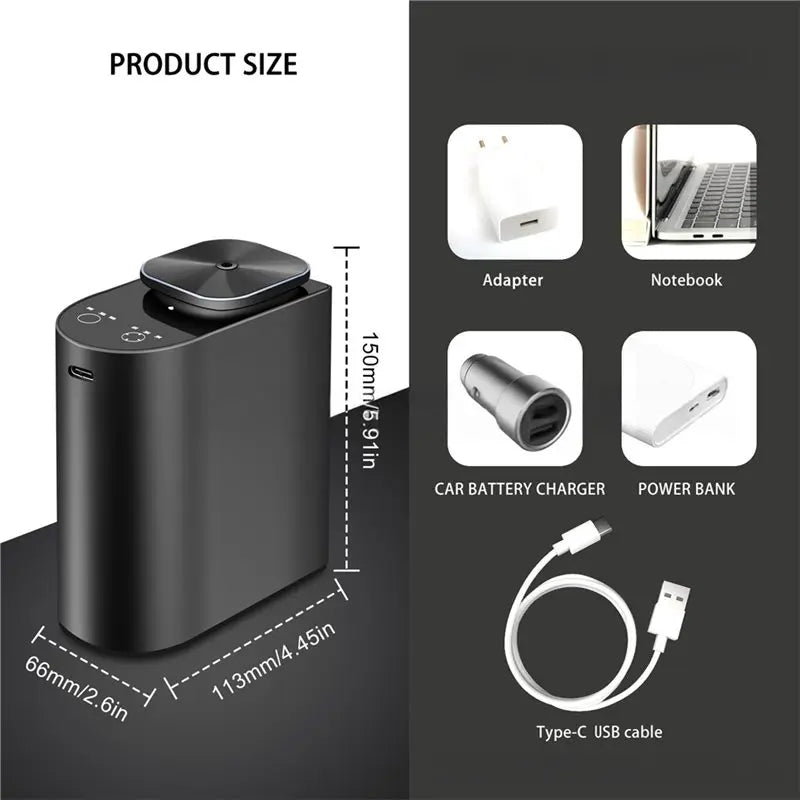 UNCL Waterless Essential Oil Diffuser.4000 Mah Large Battery, 100Ml Capacity, Suitable For Hotels, Large Rooms, Offices