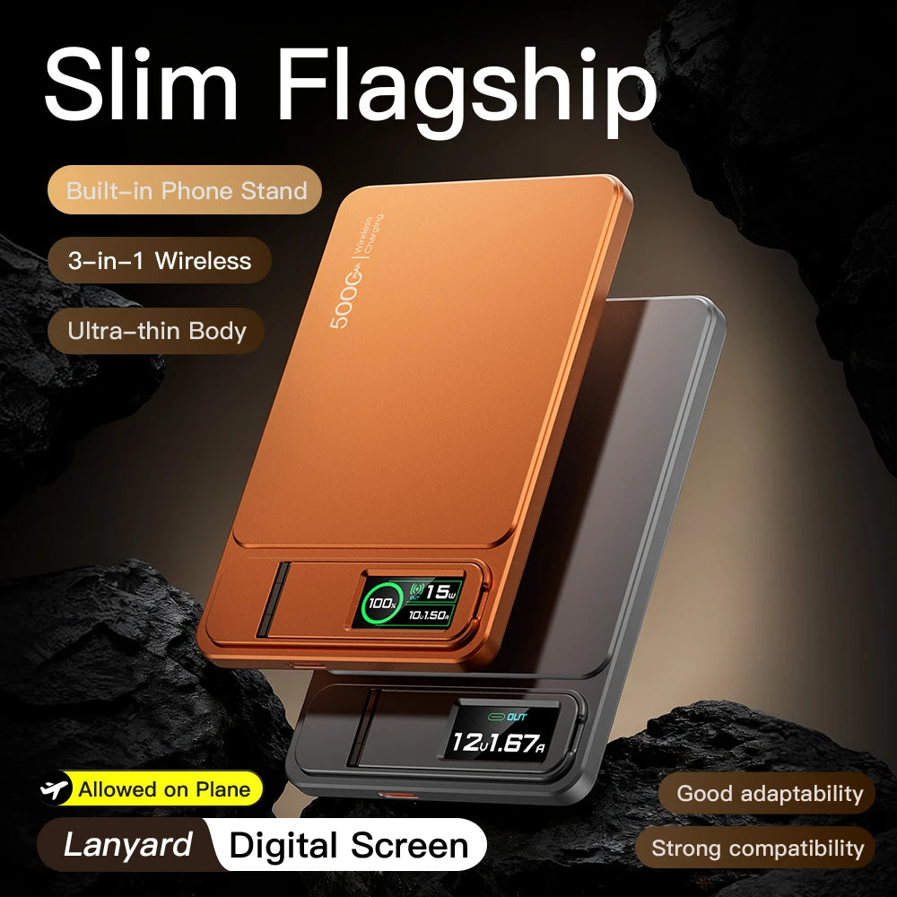 Magnetic Wireless Power Bank 10000mAh - Fast PD Travel Charger Tidesmit