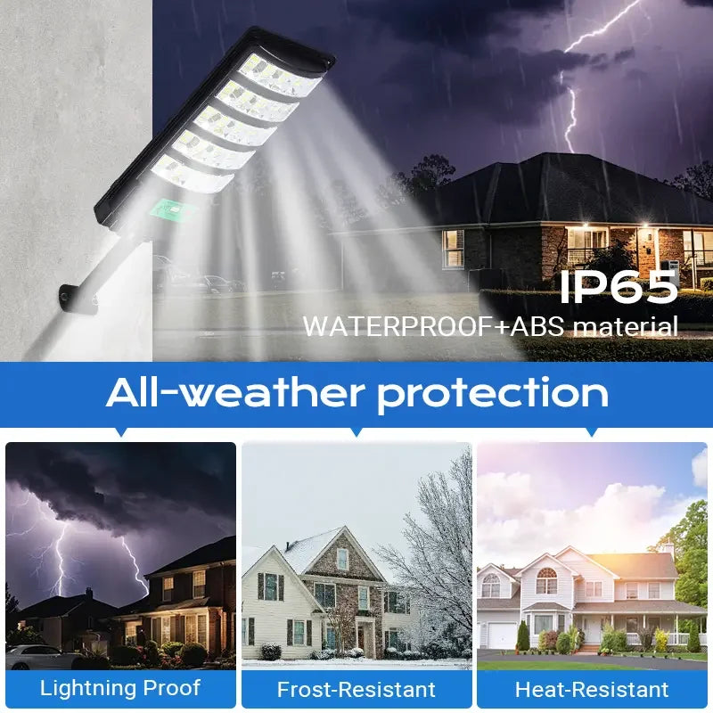 4/2pcs Outdoor Solar Street Lights Outdoor Waterproof Dusk To Dawn, Commercial Solar Parking Lot Lights With Motion Sensor, Solar Powered Street Light For Yard, Outside，summervibes