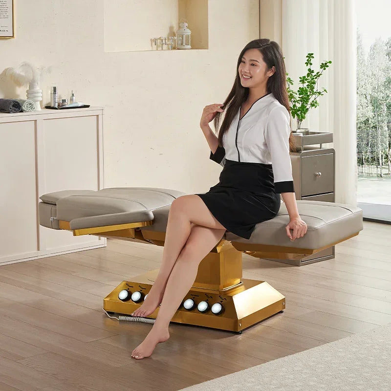 Electric Massage Beauty Bed – Adjustable Facial Chair with Heat Therapy Massage Chairs Tidesmit