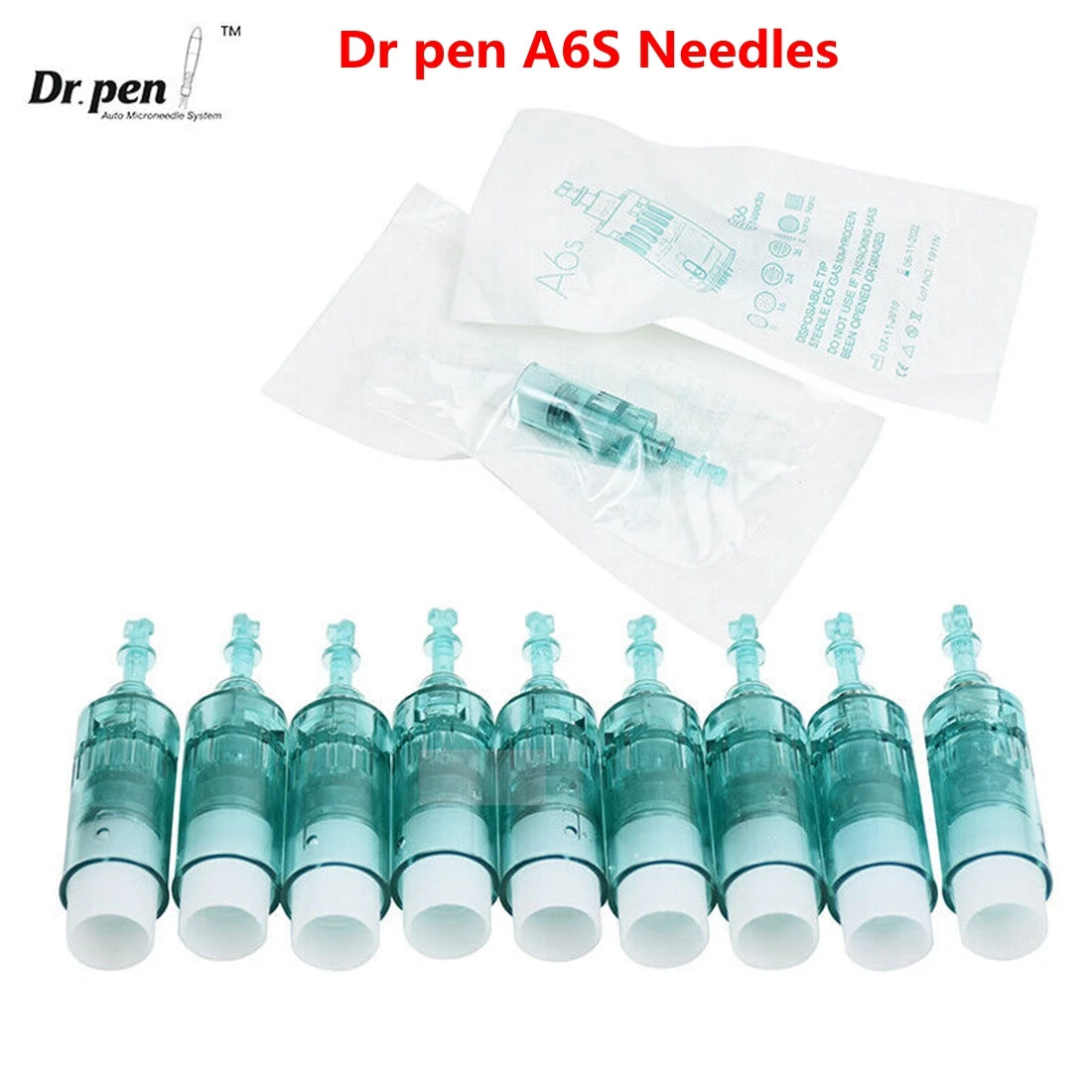 Dr Pen Ultima A6S Replacement Needles 10 Pack - Precision PMU Cartridges Permanent Makeup Machines Tidesmit