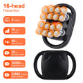 Fascia Massage Gun: 16-Head Electric Deep Tissue Recovery Device Back Massage Instrument black Tidesmit