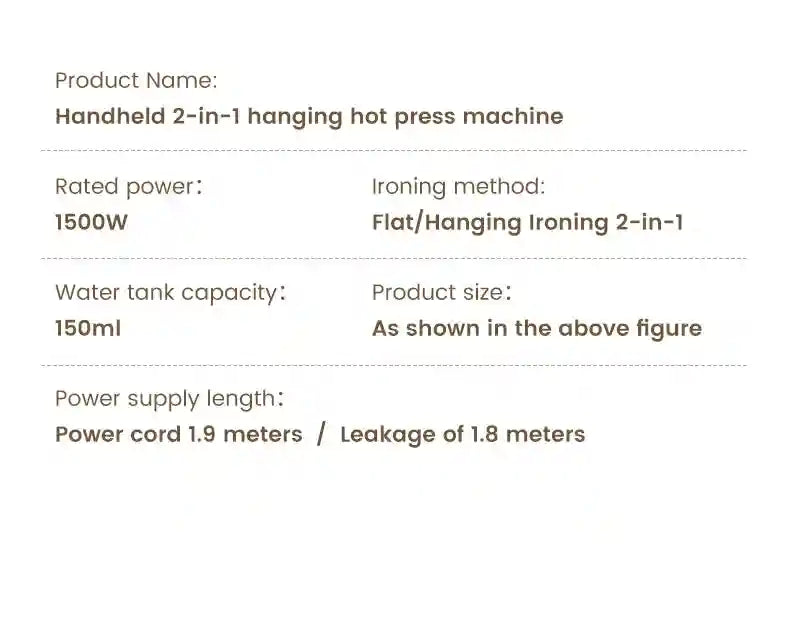 Tidesmit 1500W foldable handheld steam iron for clothes featuring 15 second fast heat up for efficient home laundry