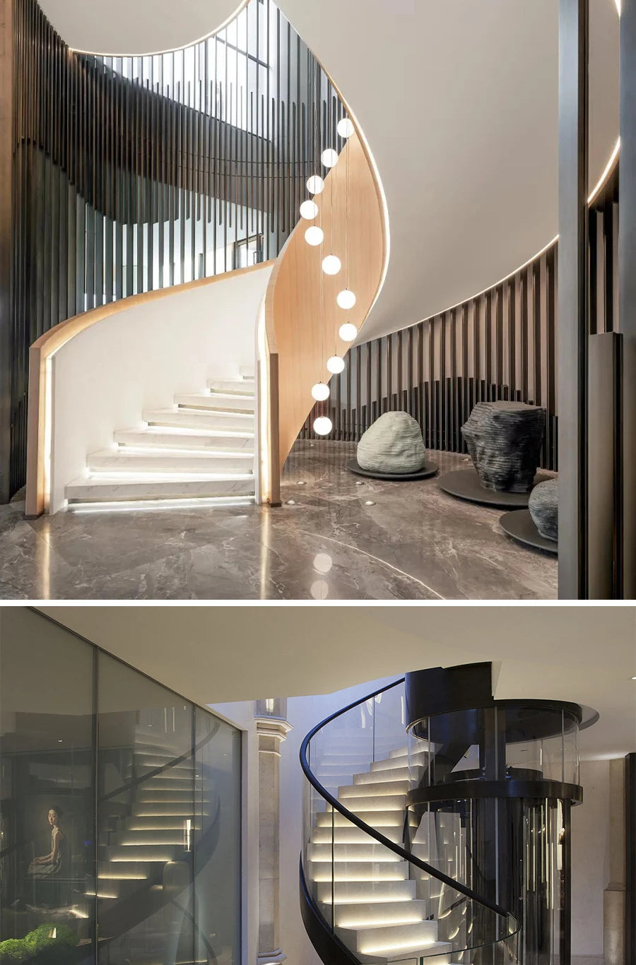MALIIGAZA 1-40 Steps Motion Sensor LED Stair Light 24V COB LED Strip Stair Lighting Kit With Transformer For Indoor Stairway