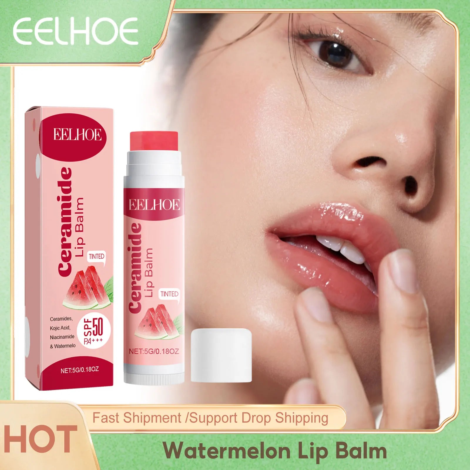 Watermelon Lip Balm for Dark Lips – Moisturizing Tinted Treatment (15g) Lip Care Tidesmit