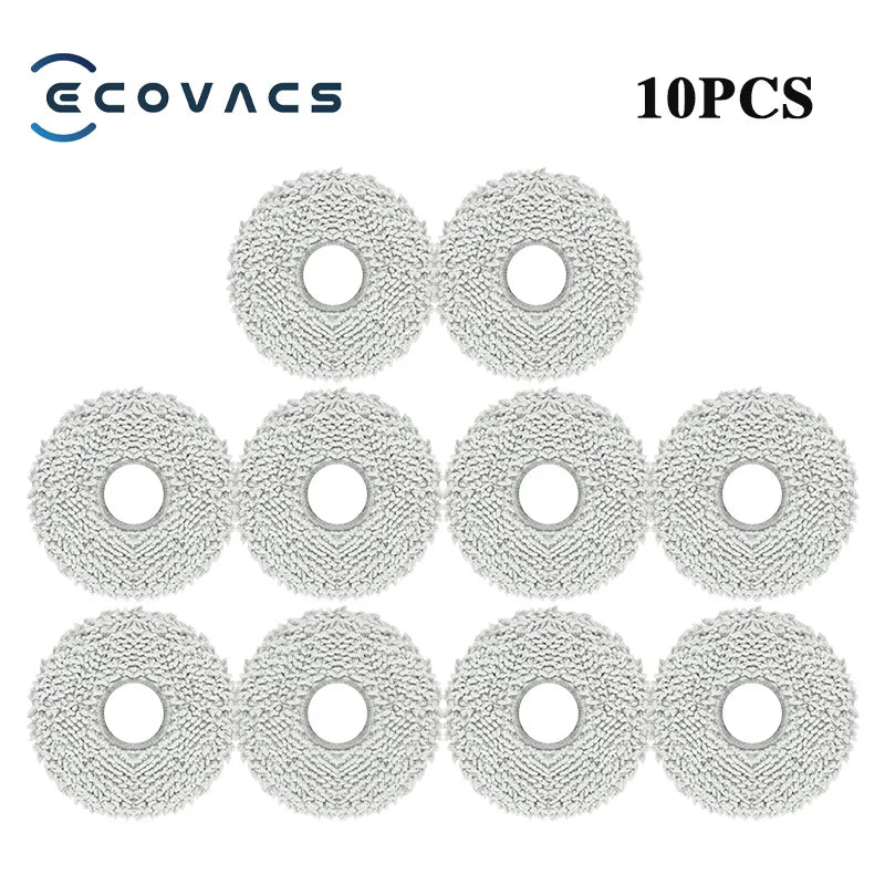 Tidesmit replacement accessory kit for Ecovacs T30 Pro and Yeedi M12 Pro+ featuring brushes, filters, and dust bags