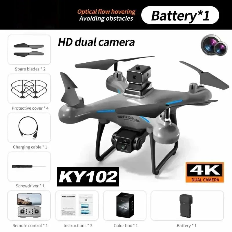 8K Camera Drone with Dual Lens Obstacle Avoidance - Foldable Quadcopter 4K-DC-1B Tidesmit