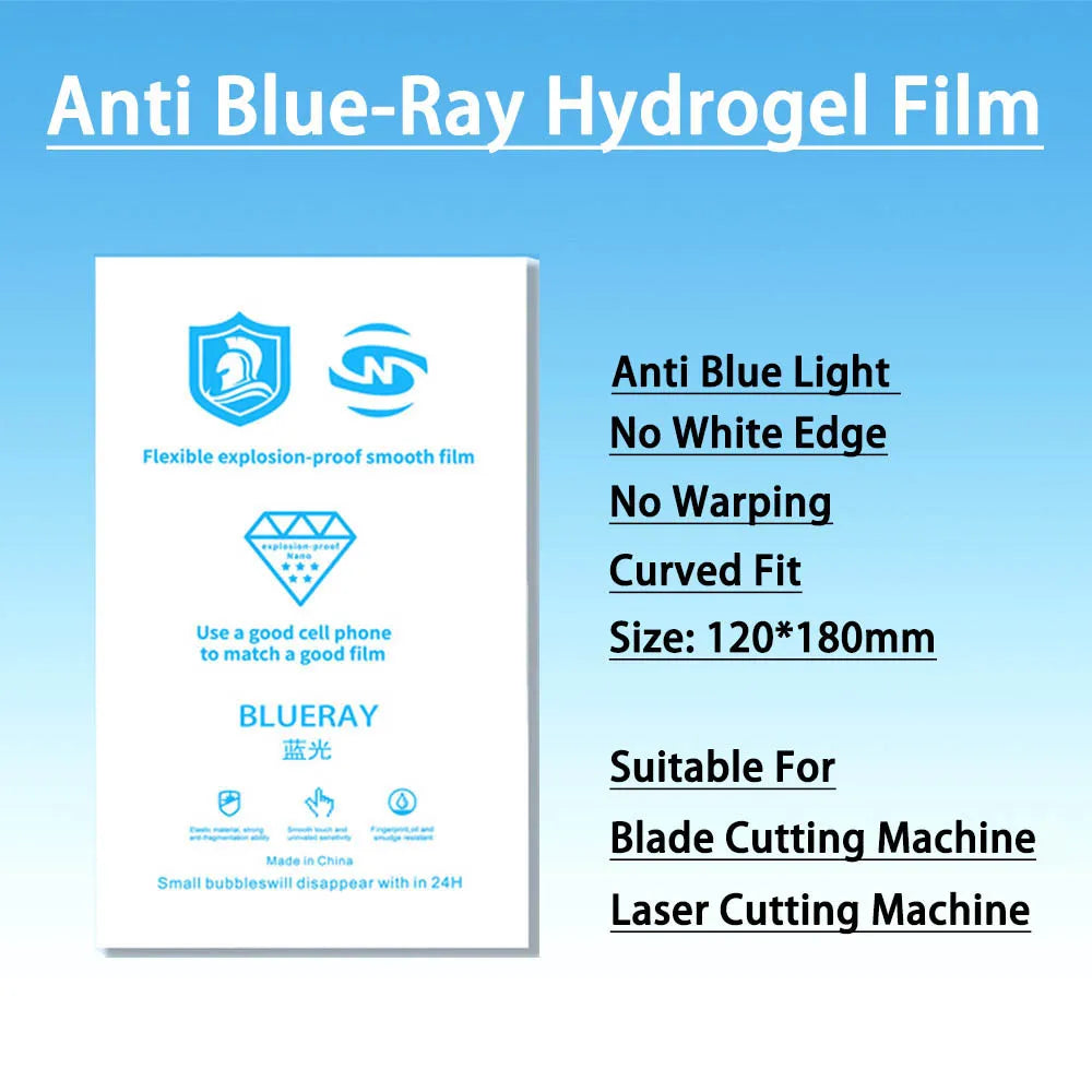 50PCS TPU Flexible Hydrogel Film Straight Curved Screen Protector Cutting Machine Universal Mobile Phone Screen Protective Film