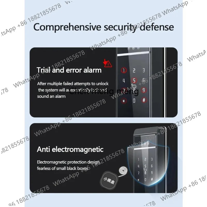 Camera Palm Vein Smart Fingerprint Lock  3D Face Recognition Fingerprint Password Smart Door Lock