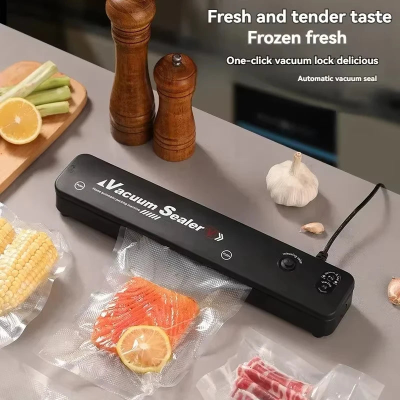 Food Sealing Machine Vacuum Sealing Machine Portable Automatic Packaging Machine Kitchen Helper Keep Food Fresh 220V For Home