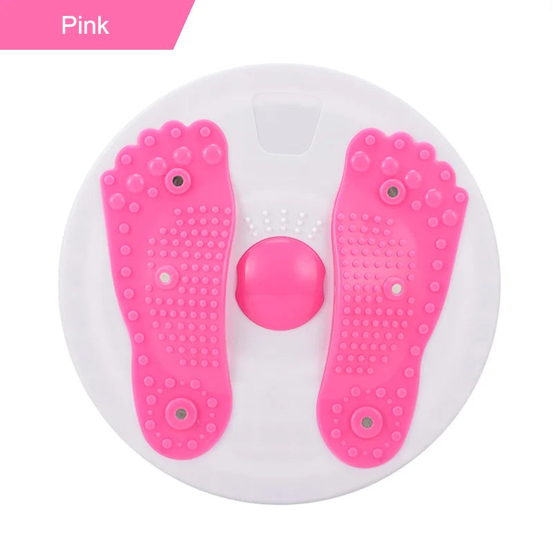 Waist Twisting Disc with Magnetic Massage - Durable Core Toner Body Shaping Massage Equipment Pink Tidesmit