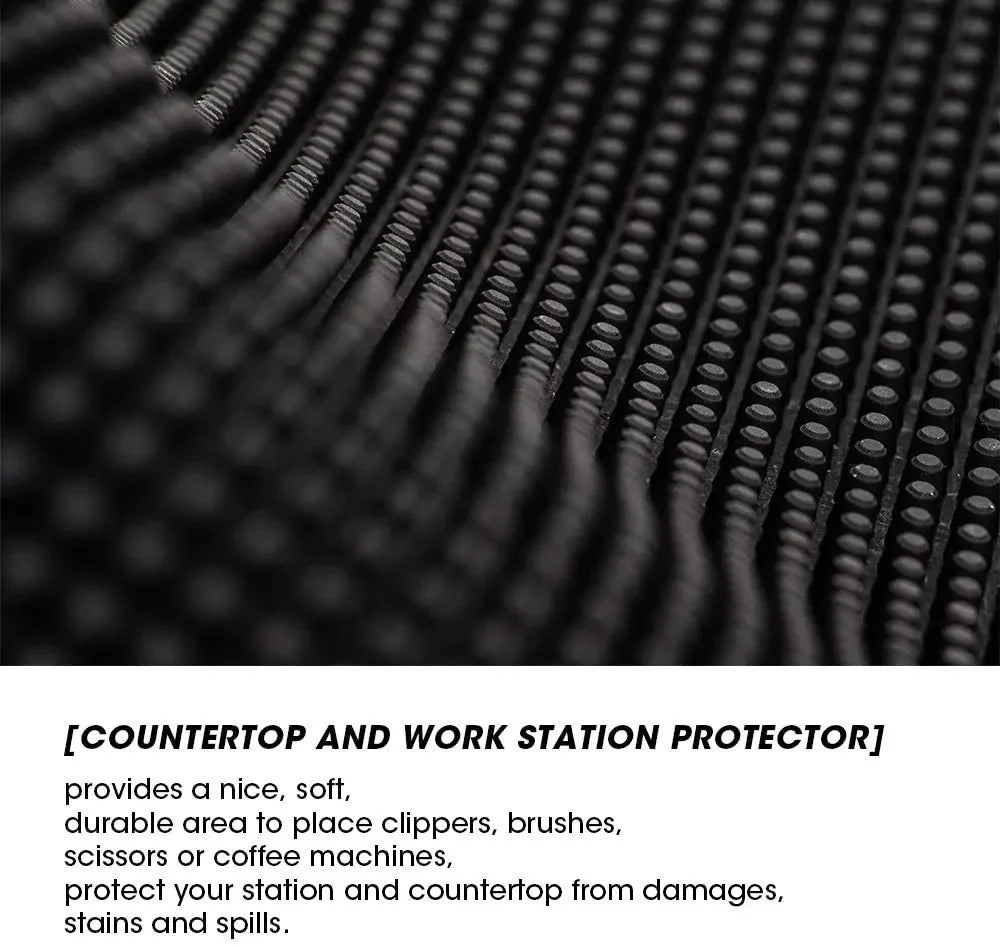 Barber Station Mat - Heat Resistant Non-Slip Tool Pad | Tidesmit Massage Chairs Tidesmit