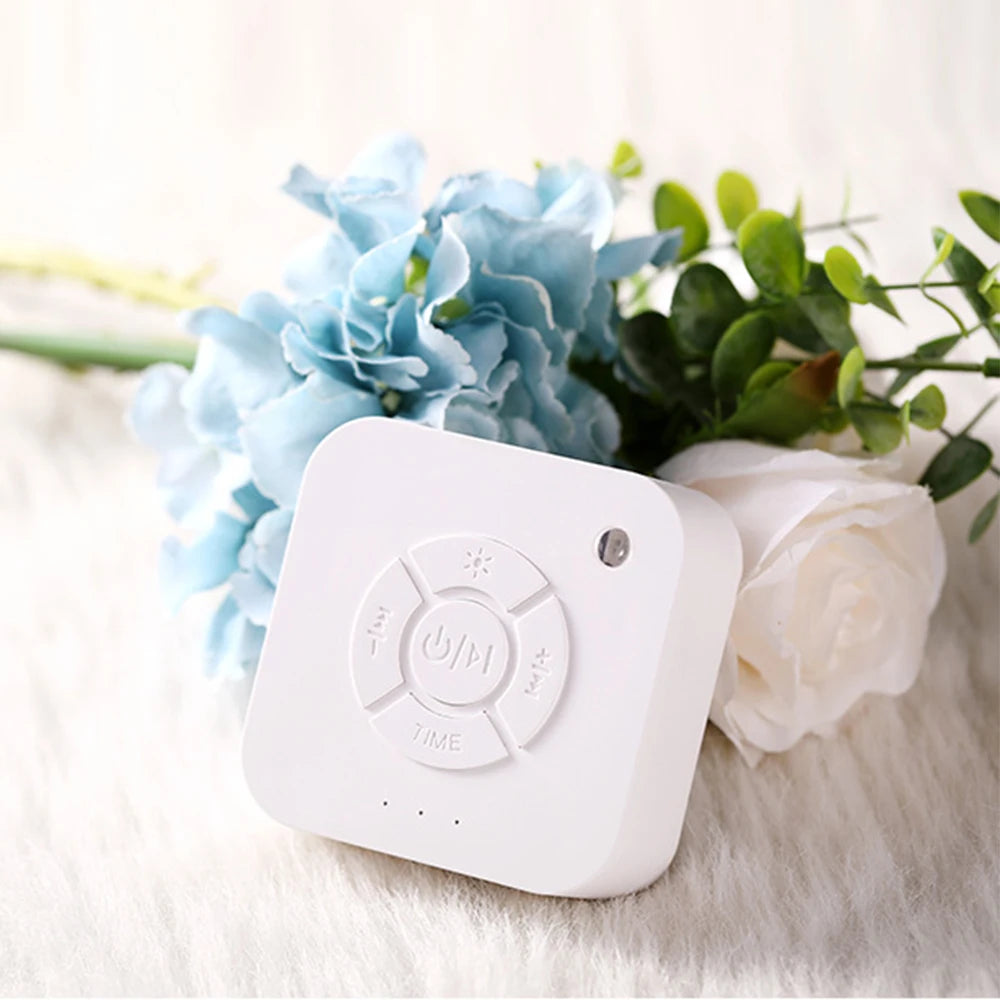 White Noise Sound Machine Sleep Soother With 9 Soothing Sounds Breathing Light Timer Type-C Charging For Baby Home Office Travel