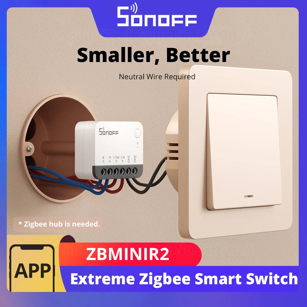 Zigbee Smart Switch Module ZBMINIR2 | Remote Relay Control Tidesmit