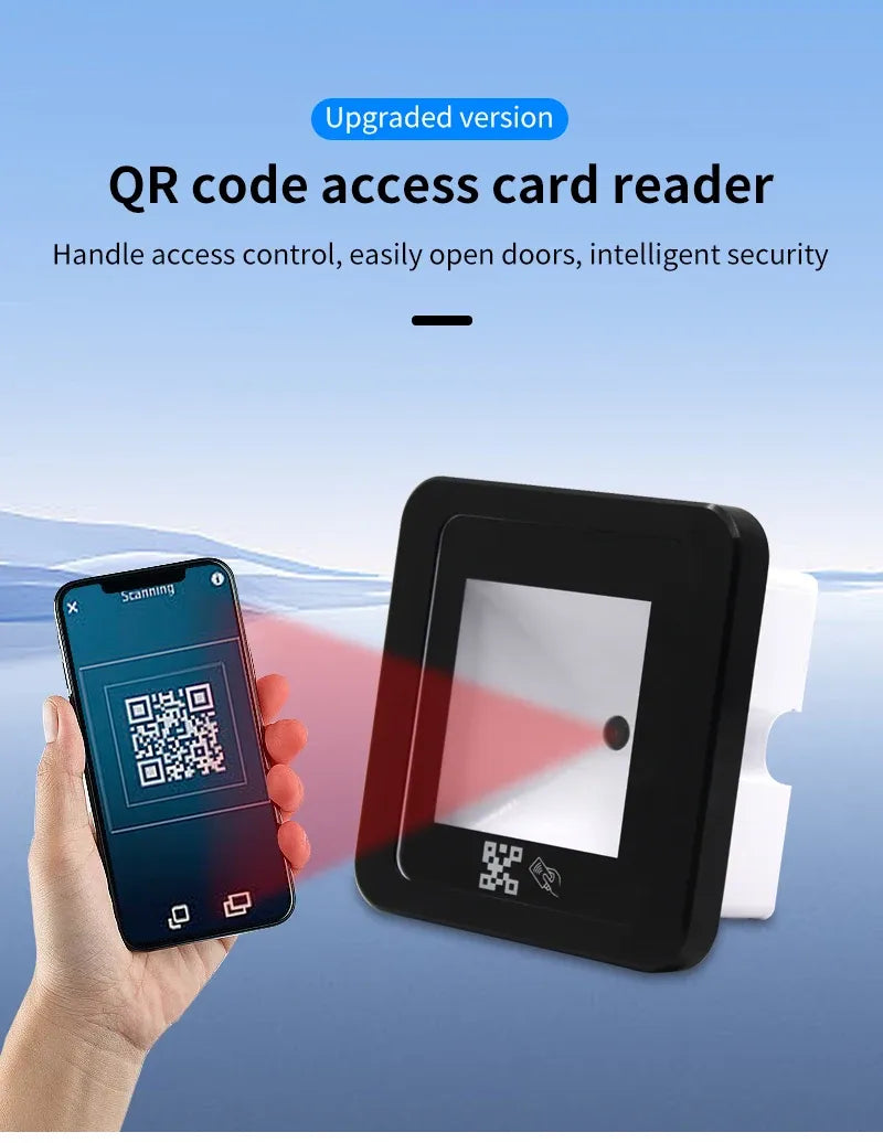 DC 12V RFID Embedded Barcode 2D QR Code Reader Access Control Reader Wegand USB RS232 RS485 Interface QR Scanner 2D Box