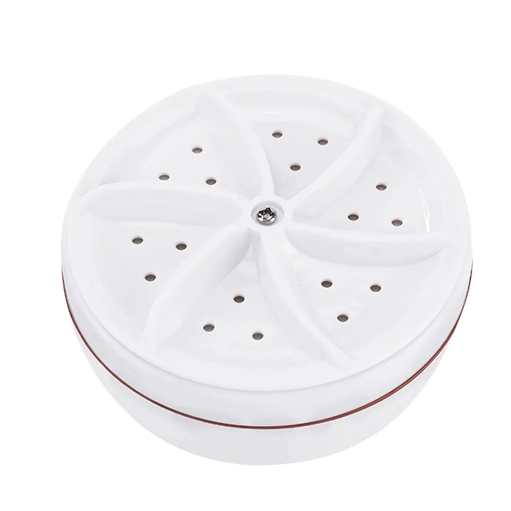 Tidesmit portable mini turbine laundry washer for travel showing compact rotating bubble cleaning technology