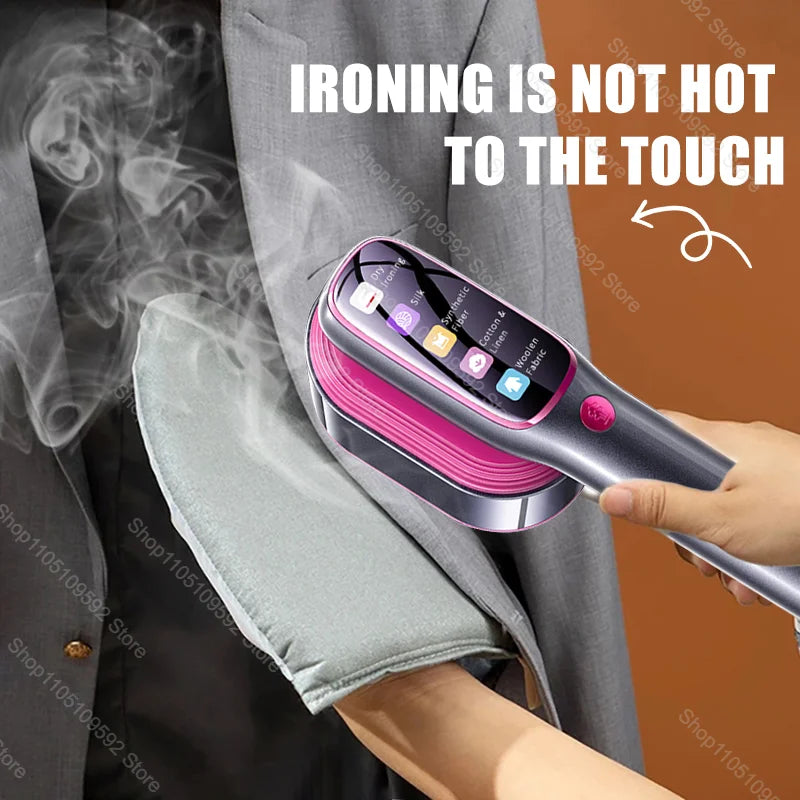Tidesmit portable mini handheld steam iron for clothes featuring fast heating technology for travel and home use