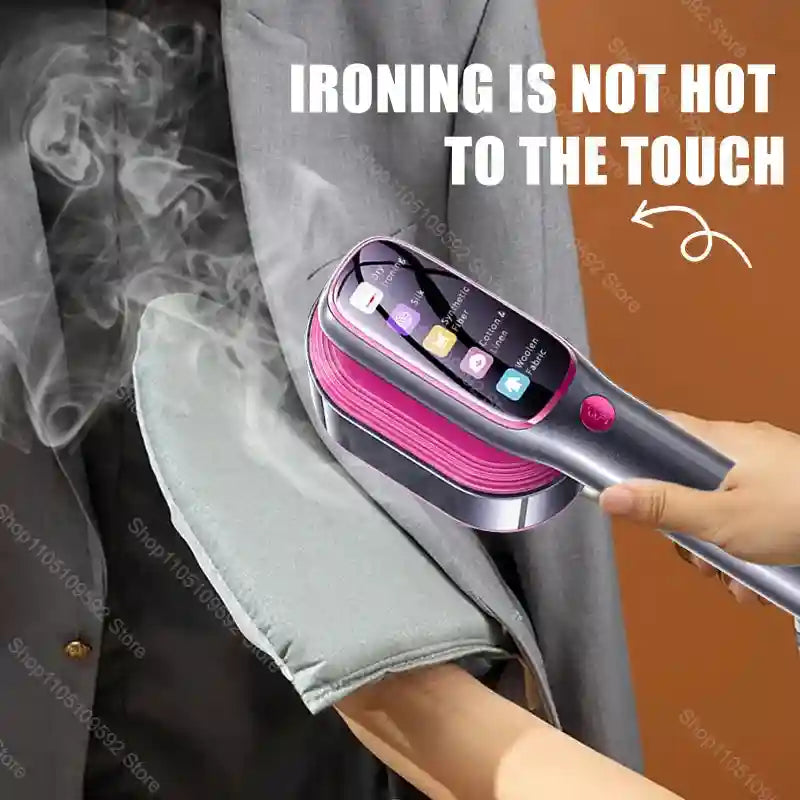 Tidesmit 1200W professional handheld garment steamer showing ergonomic design for efficient clothing wrinkle removal