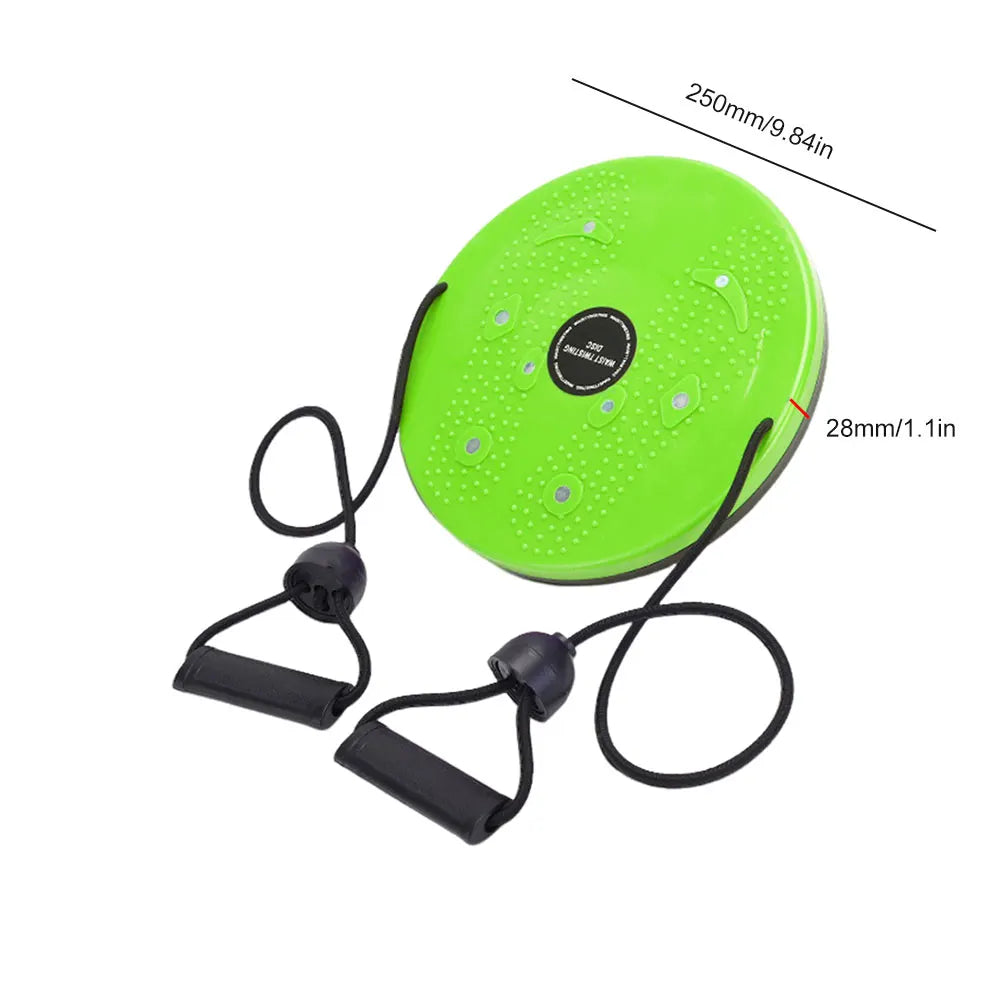 Waist Twisting Disc for Core Fitness - Magnetic Massage Plate Body Shaping Massage Equipment Green Tidesmit