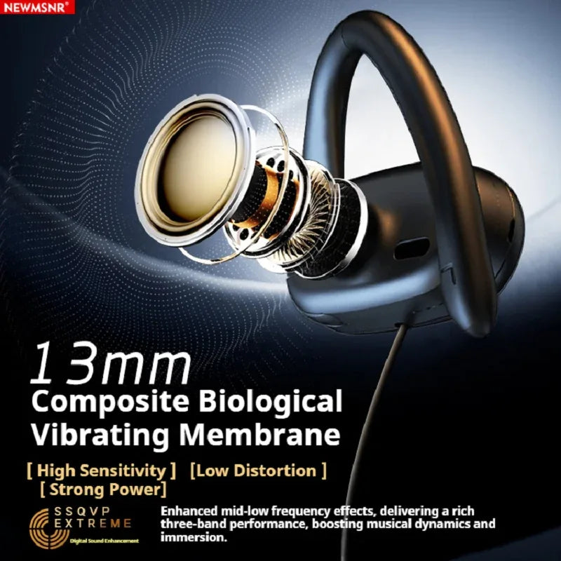 Open Ear Wired Headphones With HD Mic Stereo Audio Tidesmit 3.5mm Tidesmit