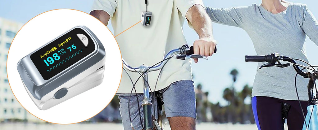 HealthTree Finger Pulse Oximeter Blood Oxygen Saturation Meter Heart Rate Monitor OLED Oximetro De Dedo SPO2 PR PI RR Bluetooth