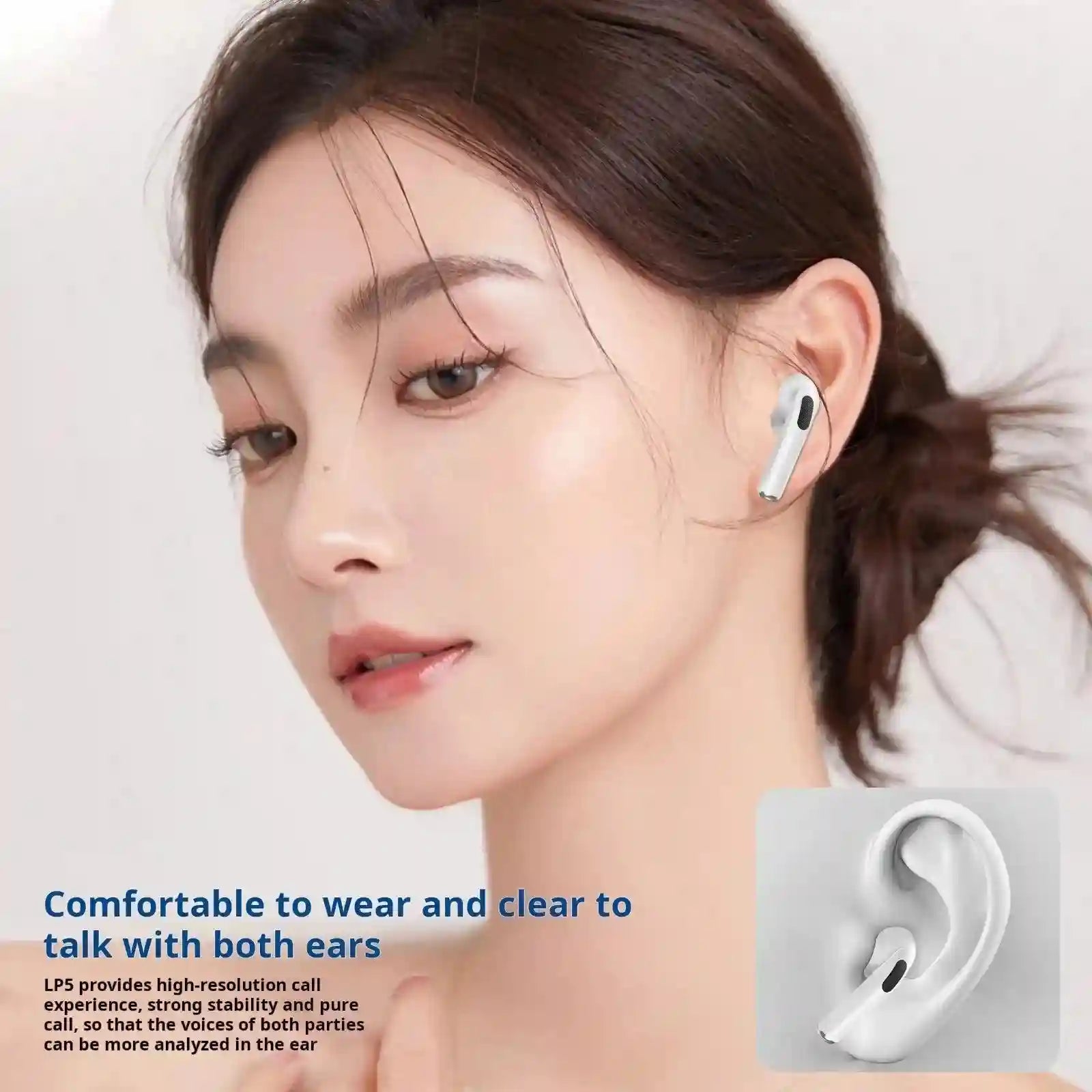 Sony A7 Wireless Headphones - White Over-Ear Bluetooth Earbuds Tidesmit