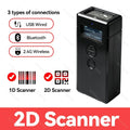 LCD Screen Bluetooth 2D Barcode Scanner with Display Support Mobile Phone iPad Wireless Barcode Reader 1D 2D QR Bar Code Machine