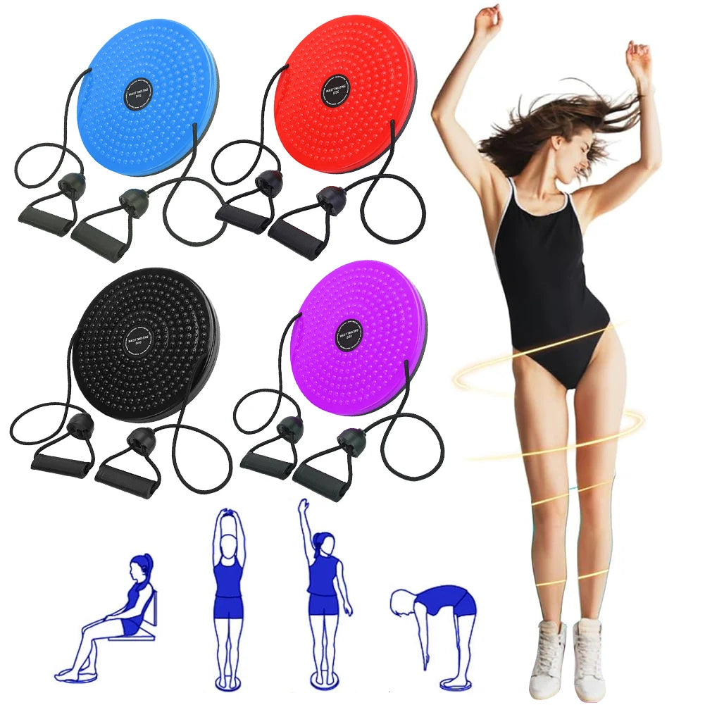Waist Trainer Twisting Disc with Handles - Compact Fitness Equipment Body Shaping Massage Equipment Tidesmit