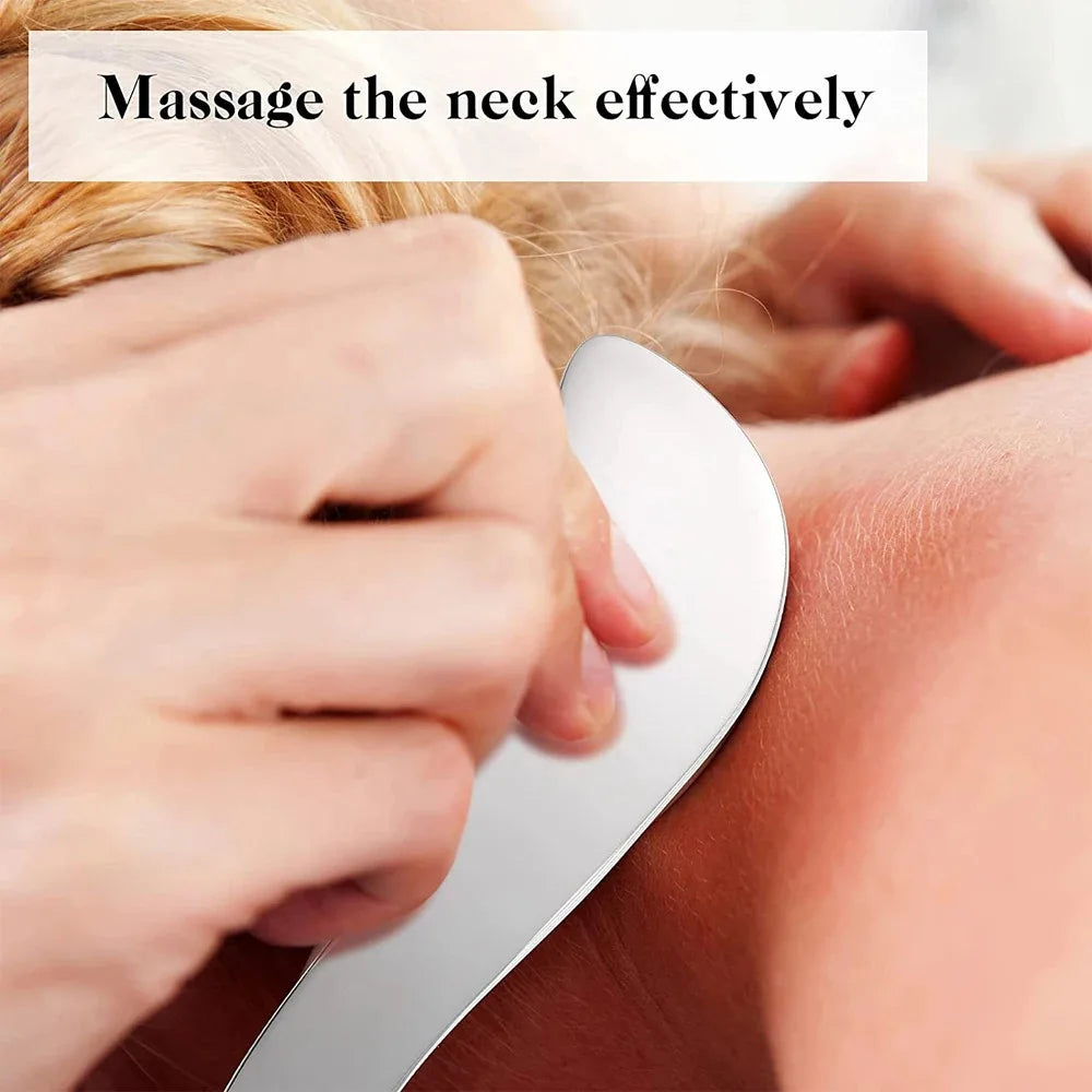 Myofascial Release Tool: Professional Stainless Steel Gua Sha Scraper Fascia Gun Tidesmit