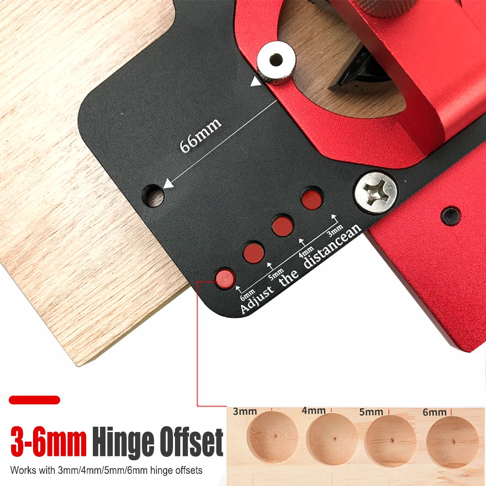 35mm Concealed Door Hinge Jig Accurate Locking Cabinet Hinge Jig Pocket Hole Jig Adjustable Quick Punch Cabinet Hardware Jig