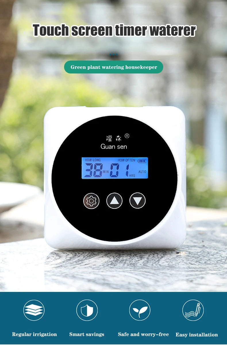 New Automatic Drip Irrigation System Greenhouse Watering Timer Garden Water Pump Controller Potted Plant Watering Device Set