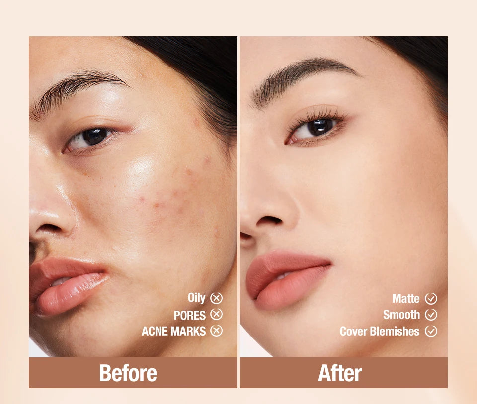 Tidesmit O.TWO.O liquid foundation 30ml with SPF30 high coverage waterproof concealer base for flawless face makeup