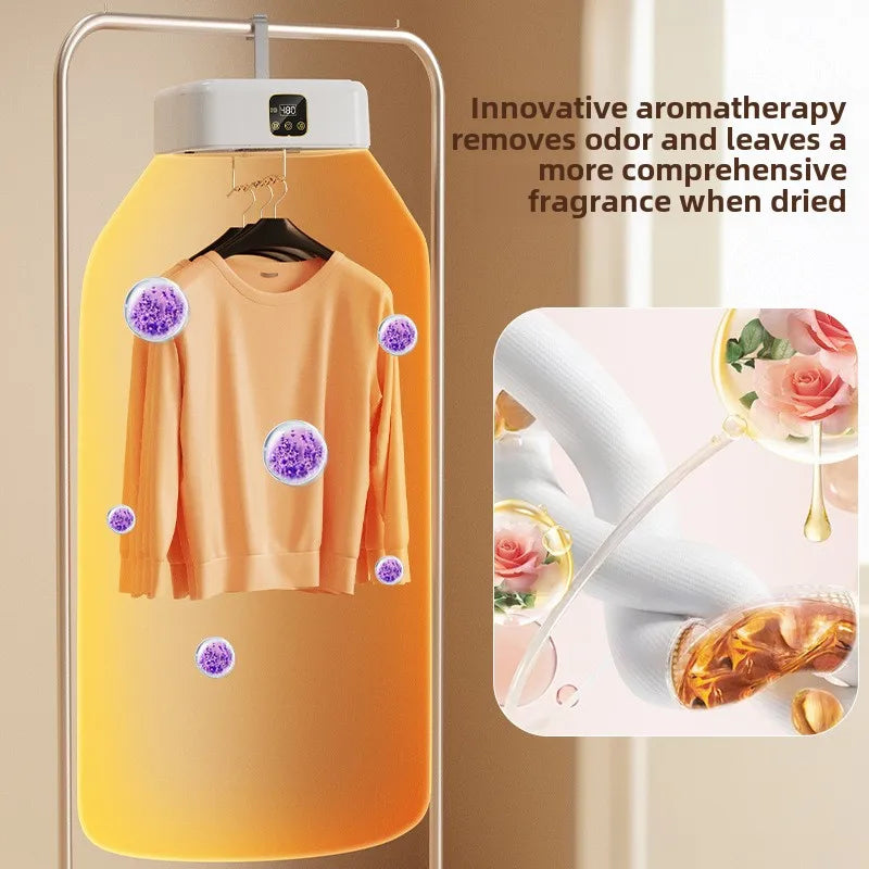 Tidesmit portable mini clothes dryer folding for underwear and socks with 360-degree hot air drying system