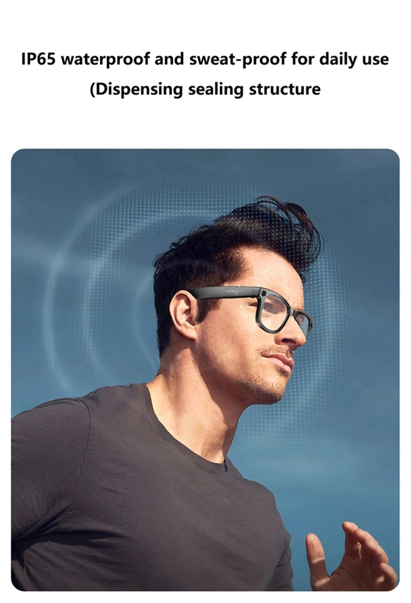 AI Smart Glasses with Camera & Bluetooth Audio - Tidesmit Multi-Lens Tidesmit