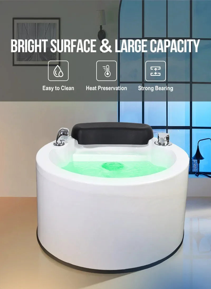 Electric Pedicure Basin with Massage Jets - 220V/110V Pro Model Massage Chairs Tidesmit