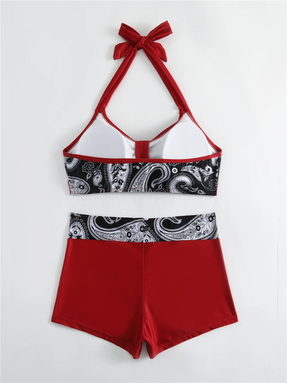 2025 High Waist Bikinis Women Sports Swimwear Print Bathing Suit Female Padded Beach Wear Bathers Swimming Swimsuit Summer