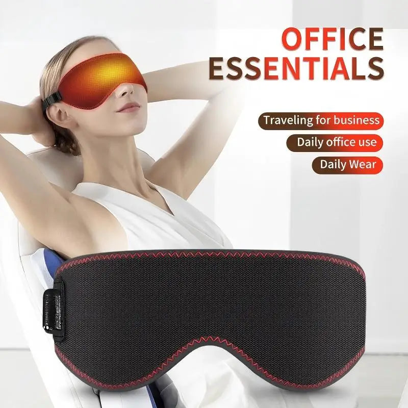 Heated Eye Mask for Dry Eyes | 3-Level Heat Therapy & Massage - Tidesmit Massage Cushion Tidesmit