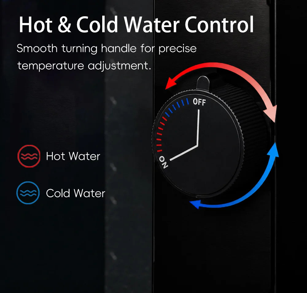 LED Digital Display Bathroom Faucet Deck Mounted Hot Cold Water Mixer Tap Smart Bathroom Sink Faucets Vanity Washbasin Faucet