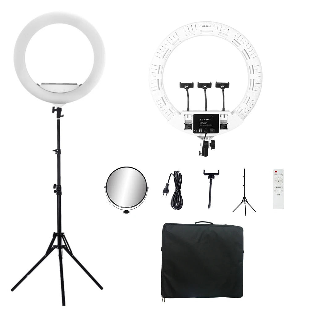 22 Inch LED Ring Light with Tripod for Professional Content Creation Tidesmit