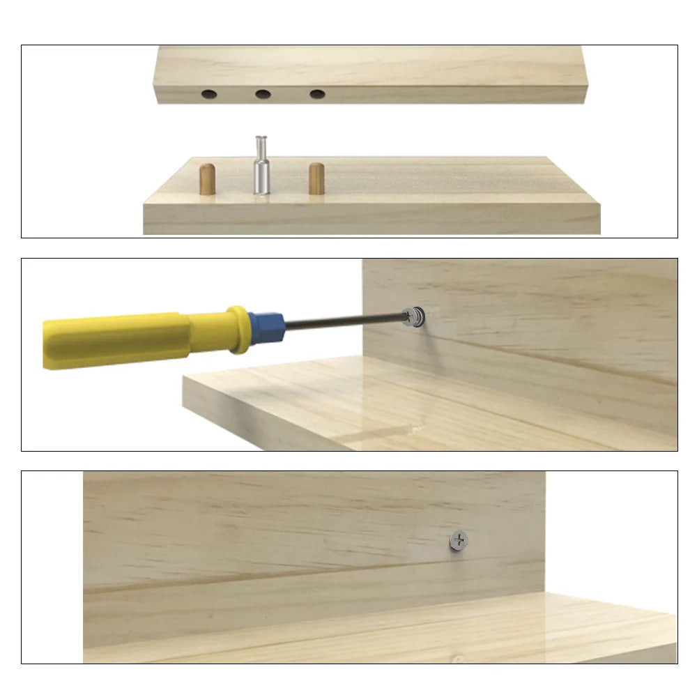 3 In 1 Universal Dowel & Pocket Hole Jig Adjustable Wood Hole Drilling Guide Locator Woodworking Cam Doweling Kit Tool