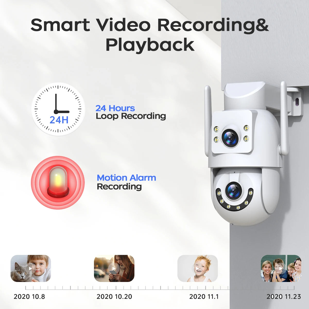 Jooan 6K 10MP WiFi Surveillance Camera,Dual Lens Dual Screen,5X Digital Zoom,Auto Tracking,ONVIF, Outdoor Security PTZ IP Camera