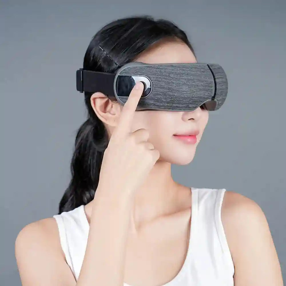 Smart Eye Massager with Heat and Air Compression - Black Eye Massage Instrument Tidesmit