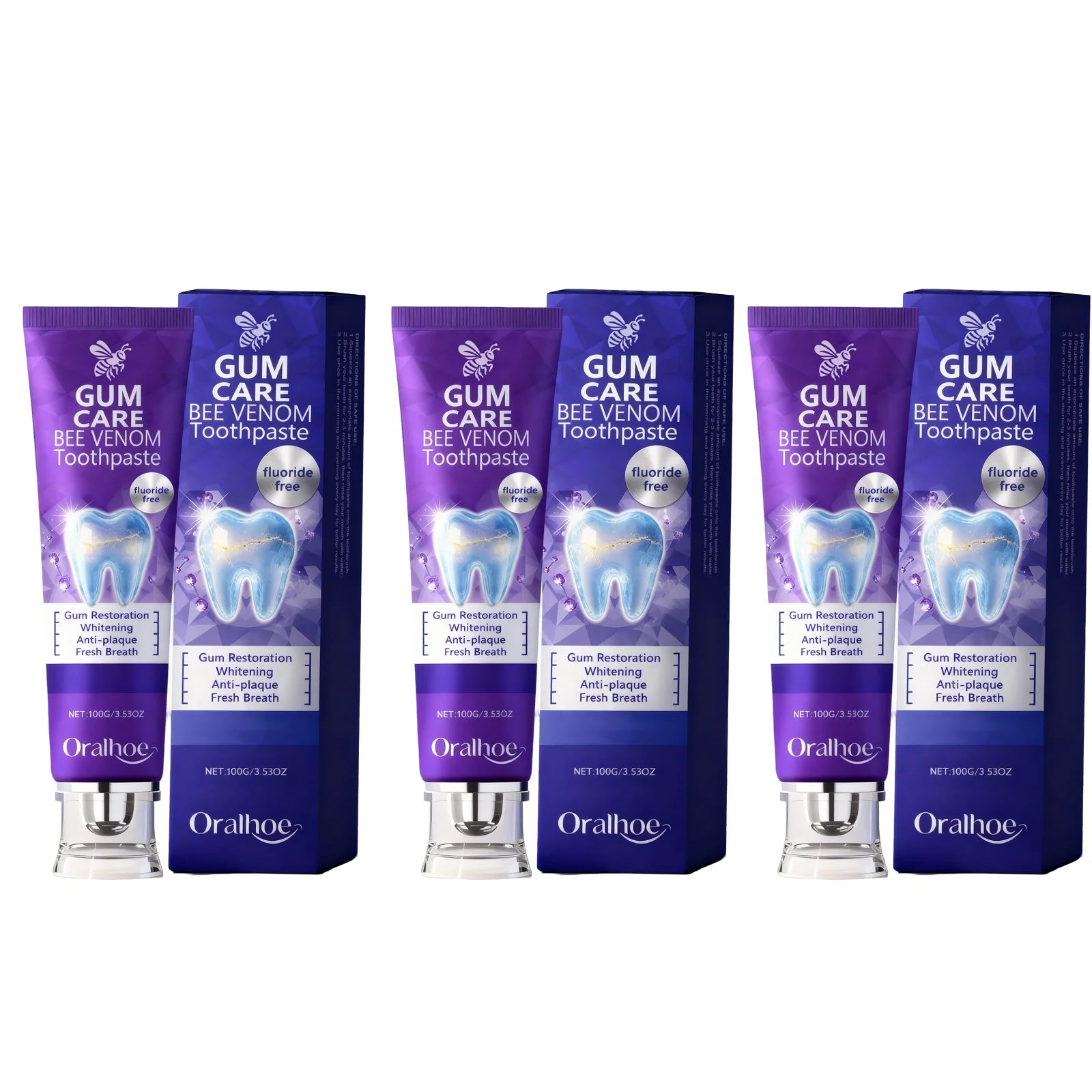 Tidesmit gum repair whitening toothpaste for plaque removal, gingiva protection, and fresh breath oral care.