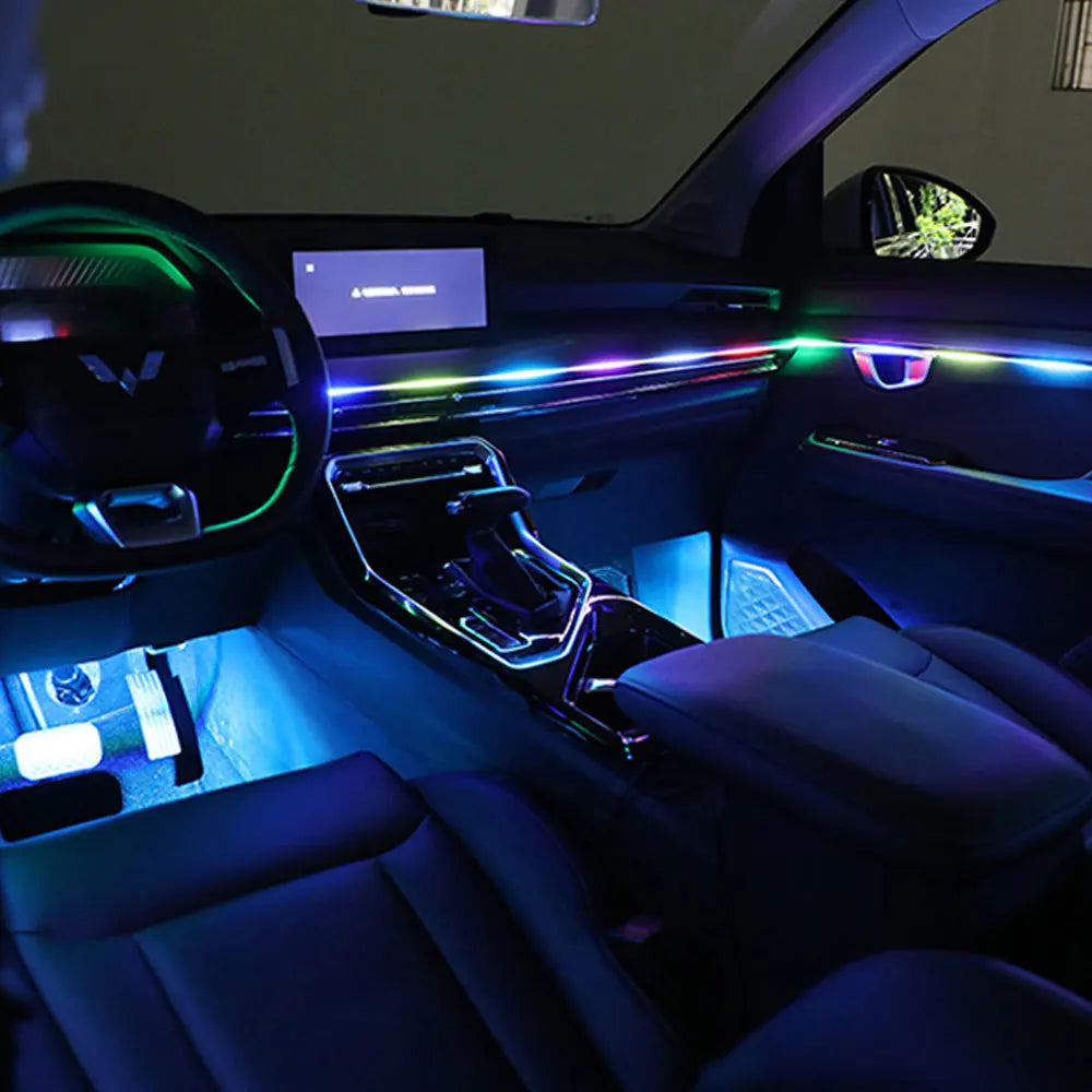 Car Ambient Lighting Kit | 213 Color LED Strip Interior by Tidesmit Tidesmit