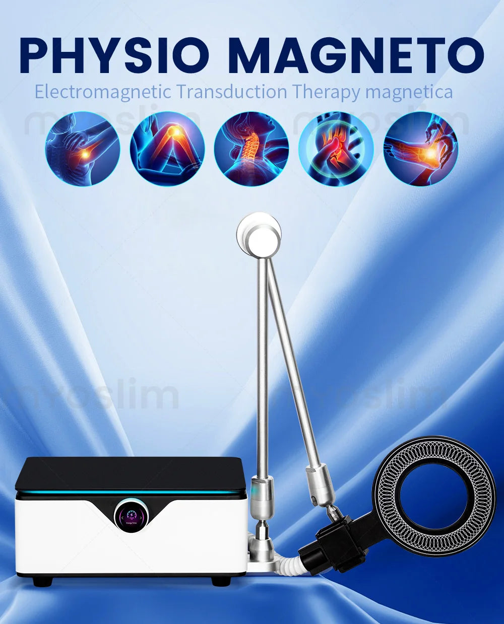 PEMF Therapy Device for Muscle Relief - Portable Physiotherapy Tool Massage Cushion Tidesmit