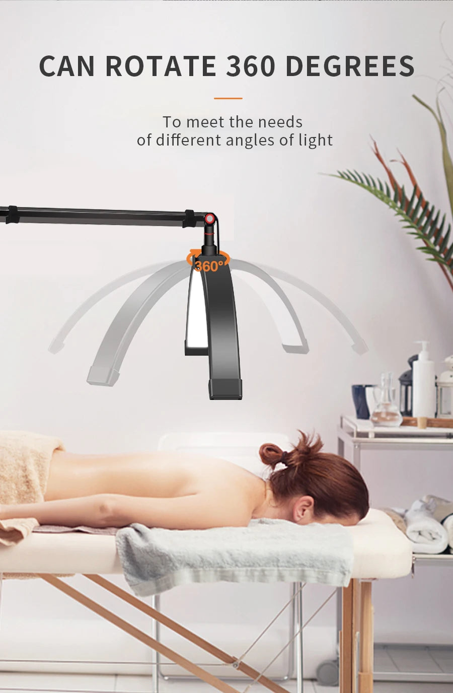 Half Moon Eyelash Lamp - LED Salon Light with Adjustable Color Temperature Tidesmit