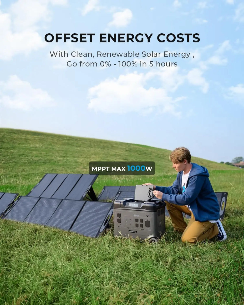 OUKITEL P5000 Pro Portable Power Station 5120Wh Solar Generator LiFePO4 Battery Fast Charging Emergencies for Home Camping